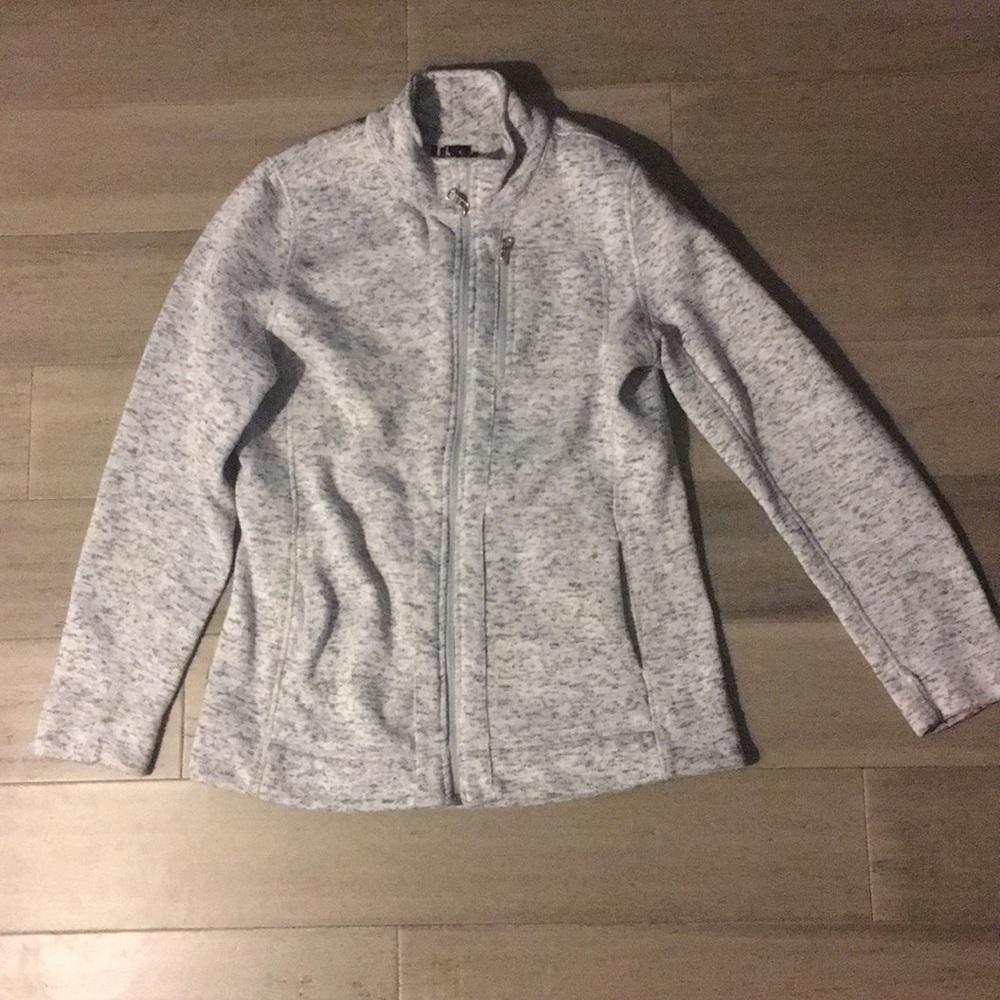 Grey zip up